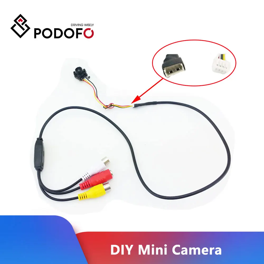 Мини-камера видеонаблюдения Podofo с 4 светодисветодиодный HD 600TVL CMOS | Безопасность и