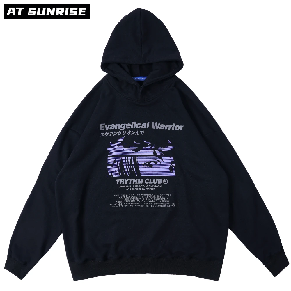 

2021 Men Hoodie Sweatshirt Hip Hop Streetwear Anime Girl letter Print Pullover Harajuku Cotton Casual Hoodie Autumn Sweatshirt
