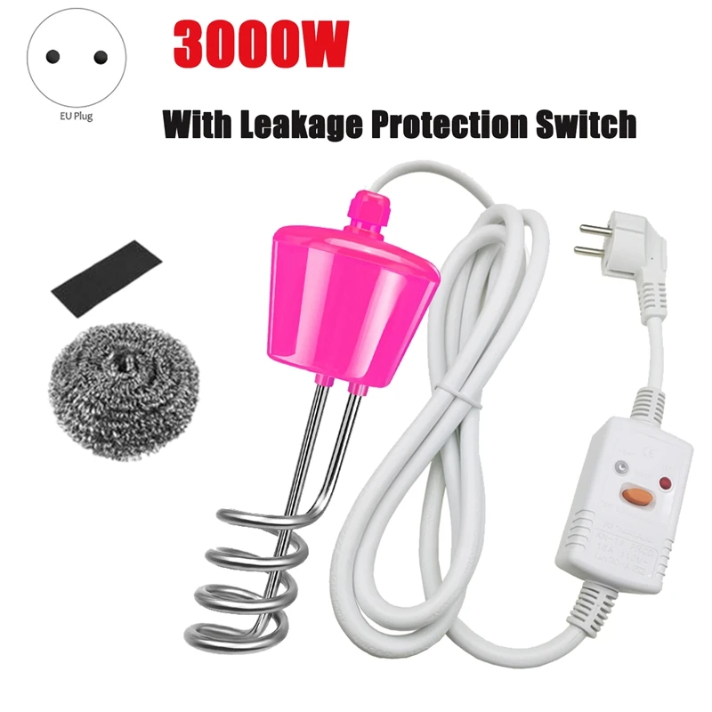 

3000W Electricity Immersion Water Heater Elements Boiler Portable Electric Water Heating Rod for Swimming Pool