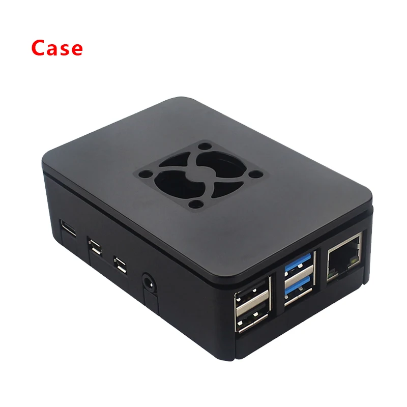 Raspberry Pi 4 ABS корпус пластиковая коробка черный защитный кожух оболочка поддержка