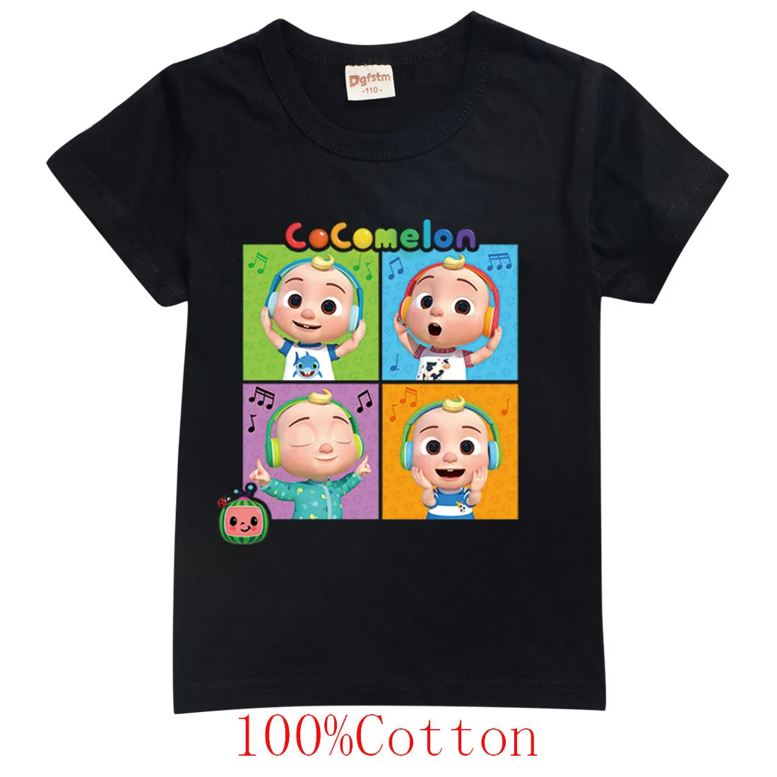 

2-16Y Youtube New Cute Cocomelon Tshirt Kids Graphic Tee Boys Cartoon T-shirt Short Sleeves 100% Cotton Baby Girls Summer Tops