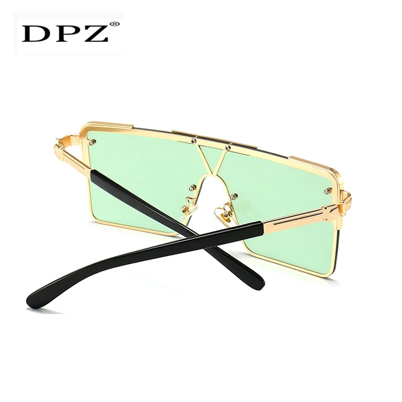 2020 новые модные негабаритные Квадратные Солнцезащитные очки без оправы Мужские