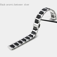 ceramic stainless steel watchband 22mm for samsung galaxy watch 46mm sm r800 quick release strap replacement band wrist belt