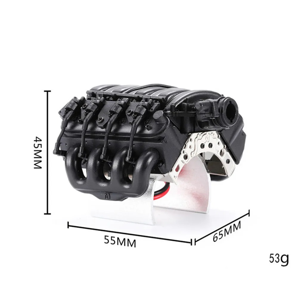 Моделирование LS3 V8 6.2L двигатель с охлаждающим вентилятором для 1/10 TRX4 Defender Blazer RC4WD