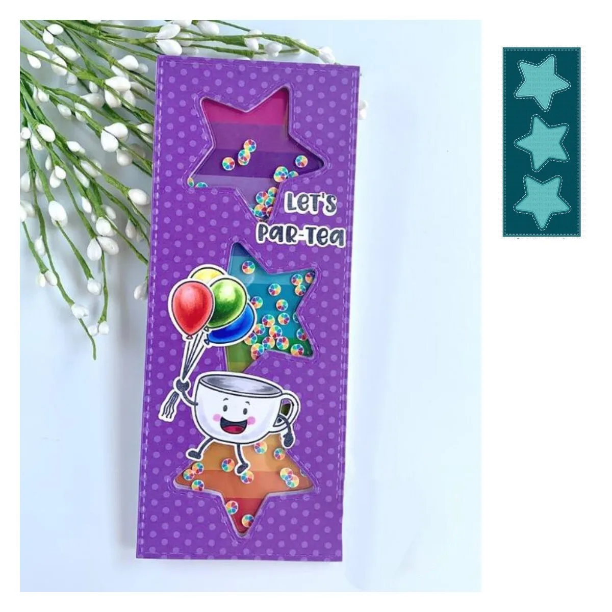 

SLIMLINE STAR TRIO PANEL Set tmd076 Metal Cutting Dies Scrapbook Diary Decoration Stencil Embossing Template DIY Greeting Card H