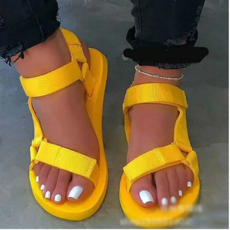 

Ladies Outdoor Beach Slippers 2020 New Women Spring/summer New Soft-slip Non-slip Sandals Foam Sole Durable Sandals