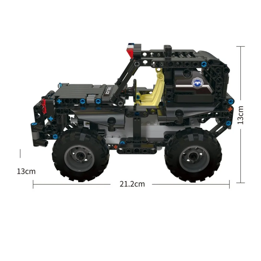 392 шт. M1 4CH пульт дистанционного управления DIY RC строительные блоки Rover Robot игрушки блоки конструктора с 360 вращением на месте для подарка детям