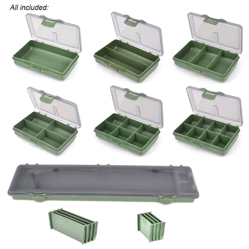 

Complete Fishing Tackle Box System + 7-Bit Fishing Box Carp Fishing Tackle