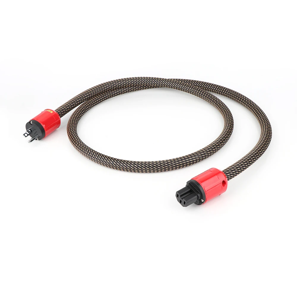 

Yter D50430 Audio Grade Power Cable HIFI OFC Copper Audio Power Cord Cable AC Mains Power Cable US EU Plug