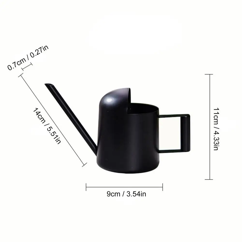 

500ML Watering Pot Stainless Steel Long Mouth Green Plant Watering Can Watering Kettle Small Watering Gardening Tool