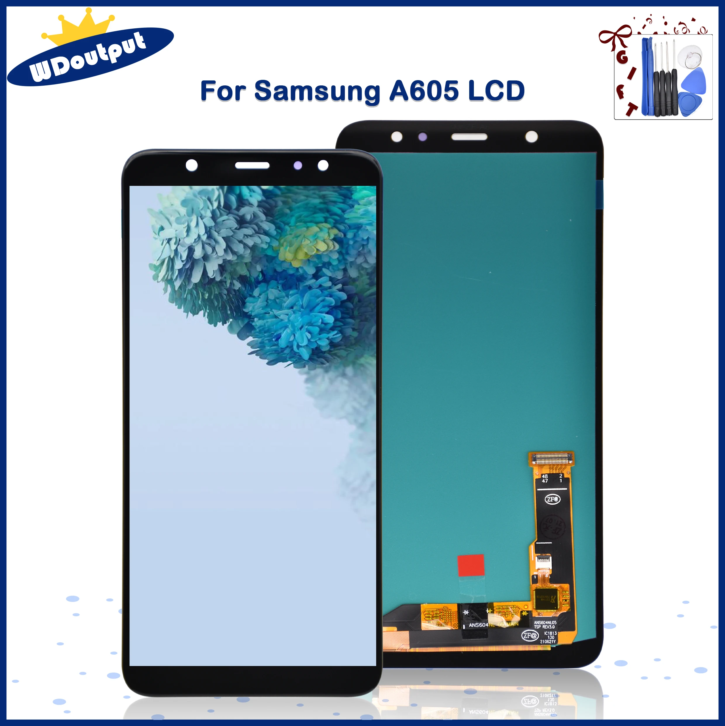 ЖК-дисплей 6,0 дюйма для Samsung Galaxy A6 plus 2018 A605, сменный сенсорный экран с цифровым преобразователем в сборе для SM-A605 A605F A605FN A605G