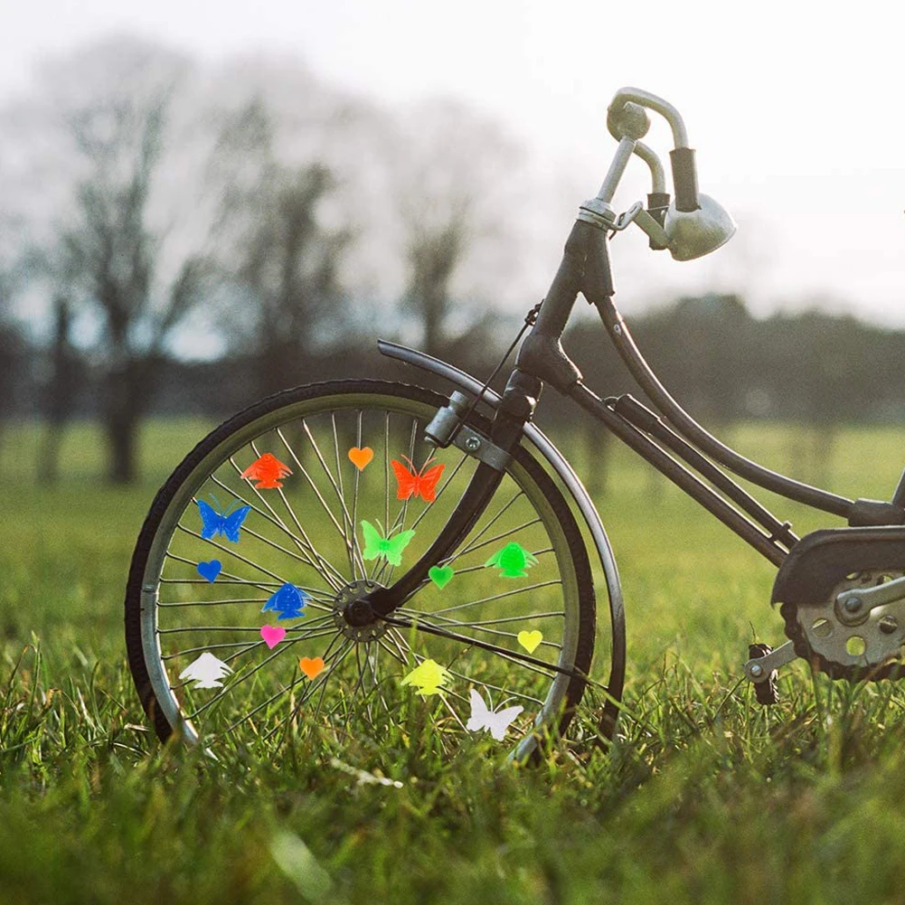 

Bike Wheel spokes Multicoloured Bicycle Spoke Cute Biking Accessories Boys Girls Children Bike Bicycle 25pcs