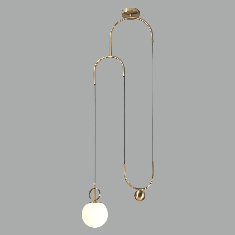 Подвесной светильник в скандинавском стиле из прозрачного стекла подвесной для