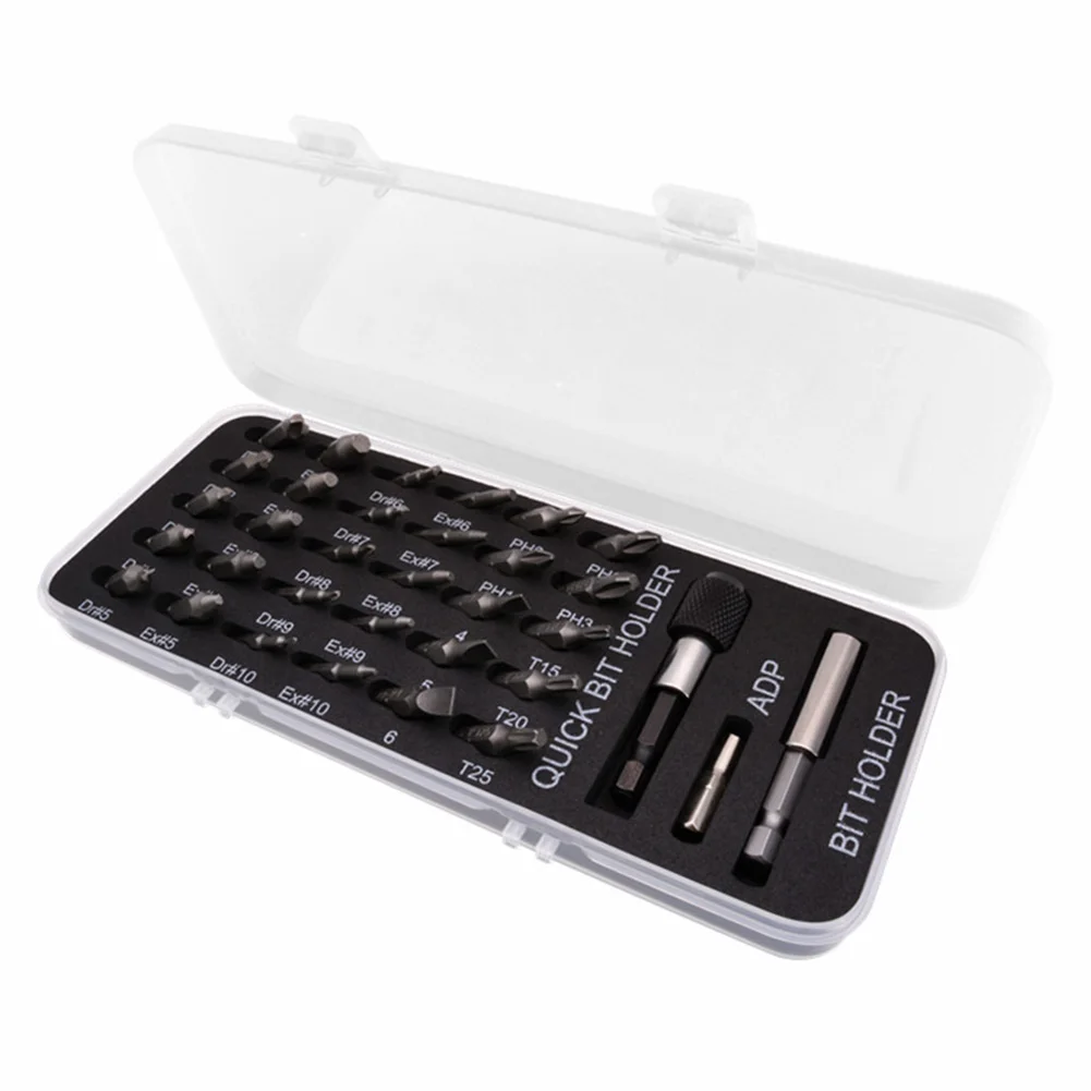 

33Pcs/Set Screw Extractor Broken Bolt Damaged Speed Out Drill Bit Tool