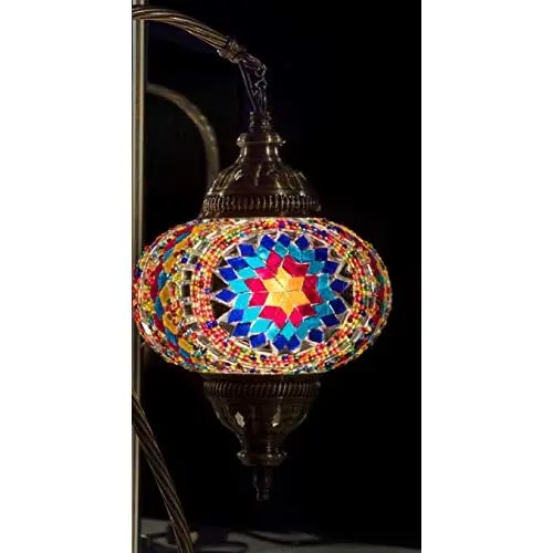 Турецкая лампа Тиффани 2021 мозаичное витражное стекло бохо Марокканский Фонарь
