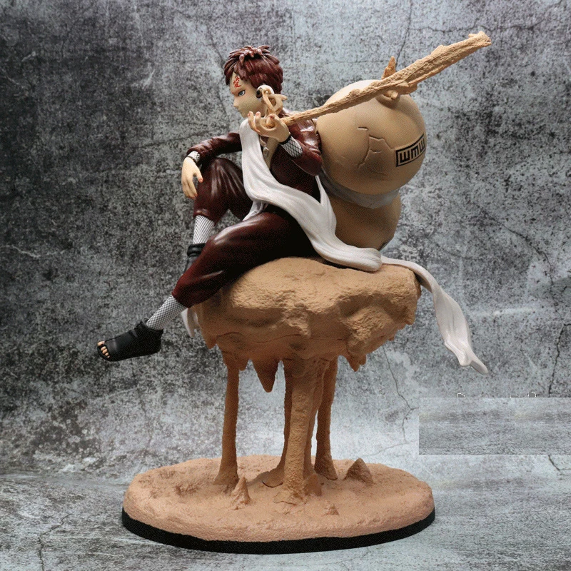 

Японские Аниме экшн-фигурки 21,5 см GK повязка на голову Sabaku no Gaara GK статуя из ПВХ Коллекционная модель для детских игрушек