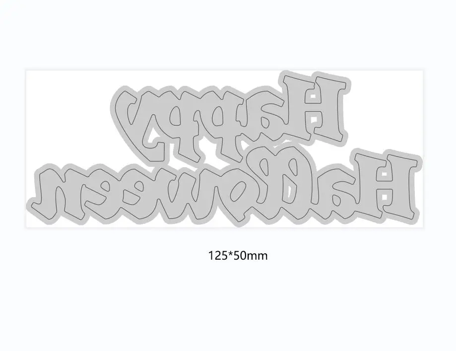 

Metal cutting dies Happy Halloween mold card Scrapbook paper craft knife mould blade punch stencils