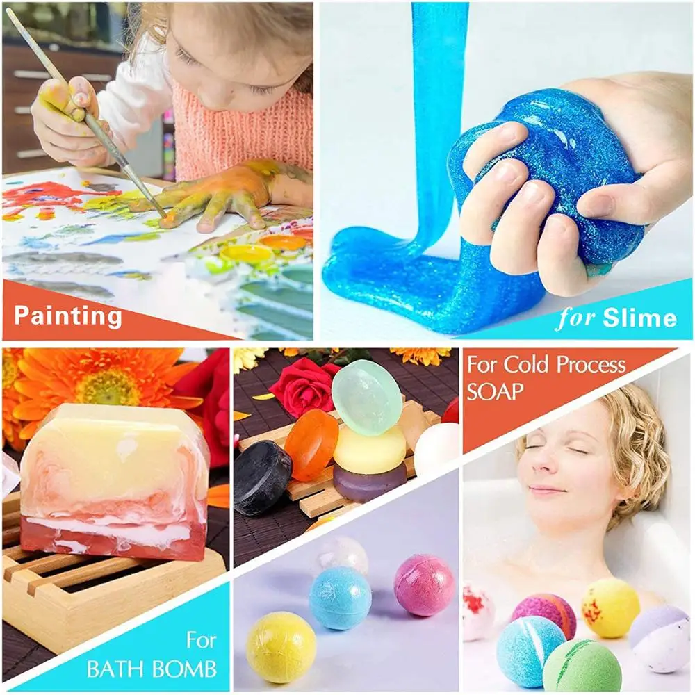 20 цветов 10 г слюды порошок смолы искусство пигмент блестящие порошки для