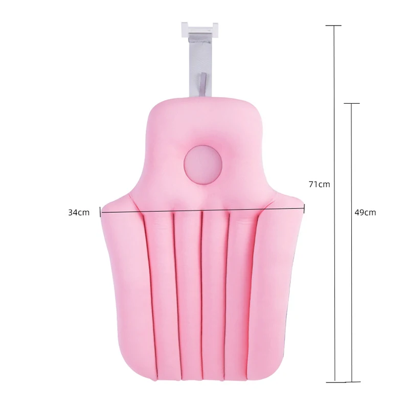 

SPA Bathtub Cushion Folding With Neck And Back Support Headrest Pillow Thickened Baby Bathing Pad Bathtub For Tub Bathroom