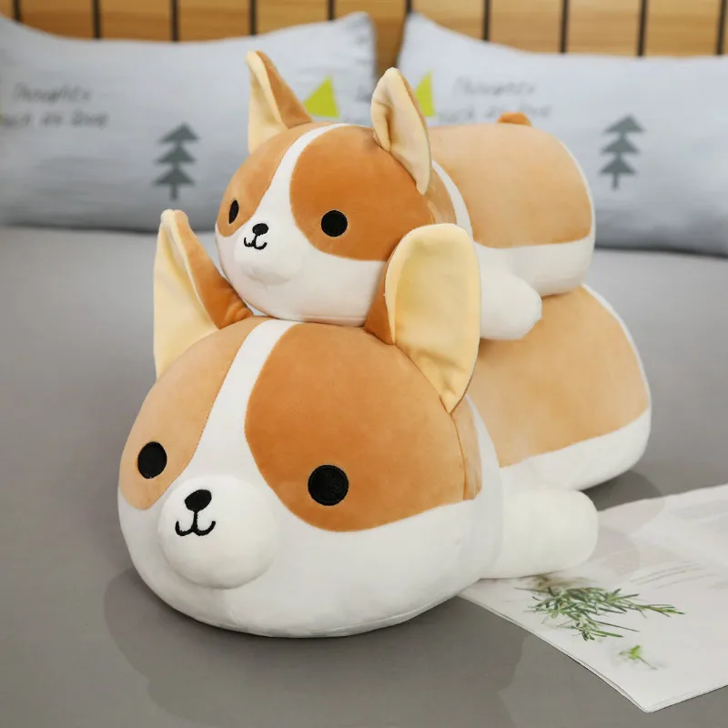 Cute Plush Shiba Inu Dog Toys Soft Stuffed Pillow Puppy Cartoon Corgi Doll Kids Girl Gift 45/70/90cm | Игрушки и хобби