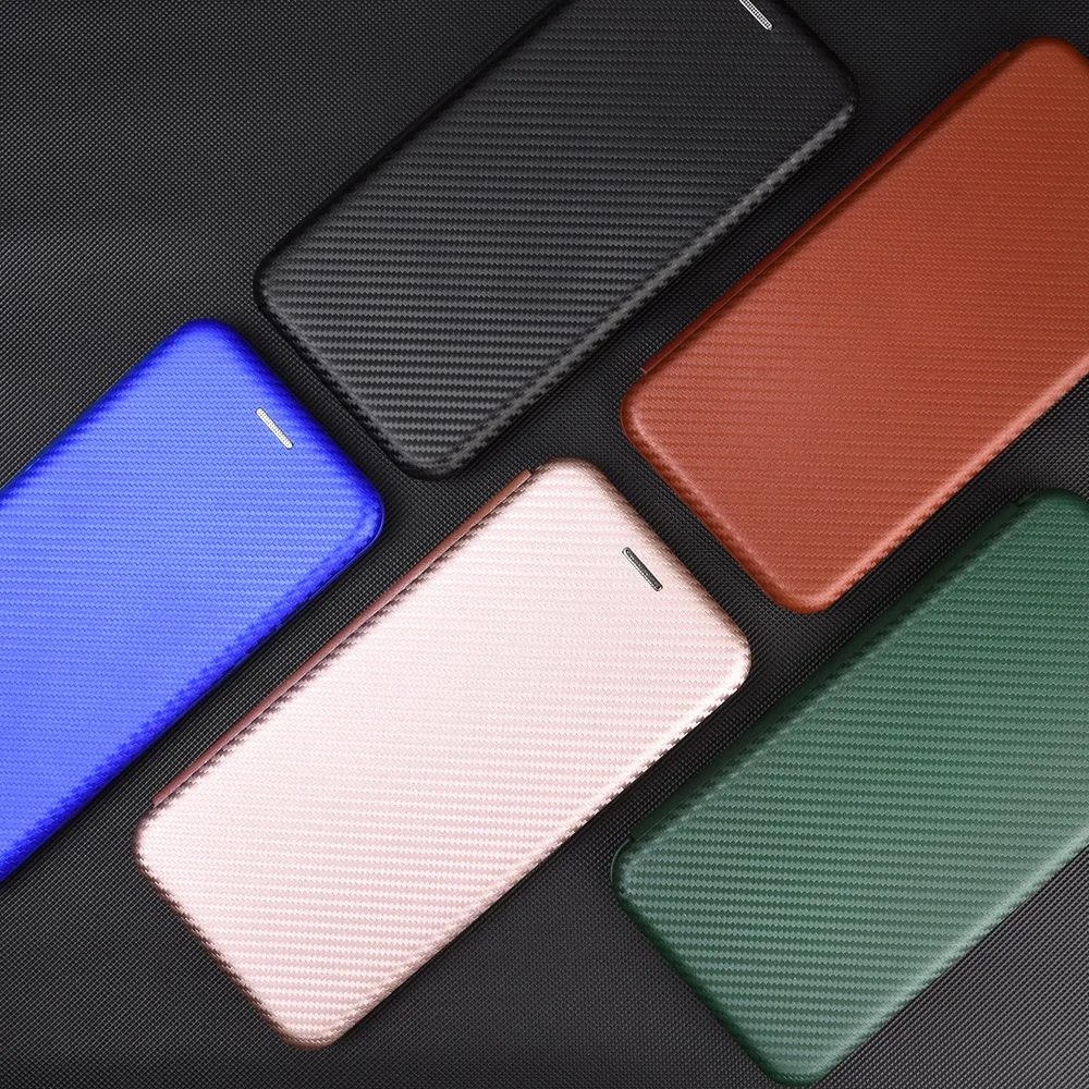 

On UMIDIGI Power 3 Carbon fiber Flip Case for UMIDIGI Power 3 Case Card slot Stand Luxury high quality Cover Case Fundas
