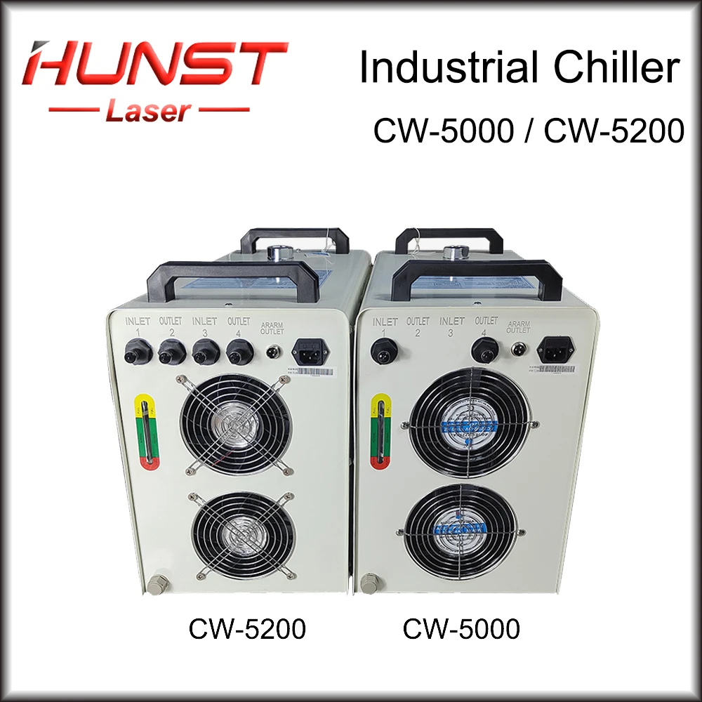 Промышленный водяной охладитель Hunst CW-5000 CW5202 для CO2 лазерной гравировки режущей