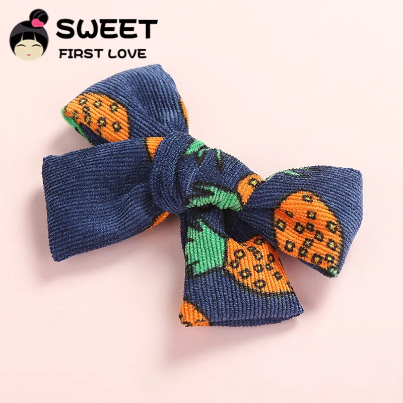 Новые заколки с бантом для волос цветочным принтом леопардовым школьниц милая