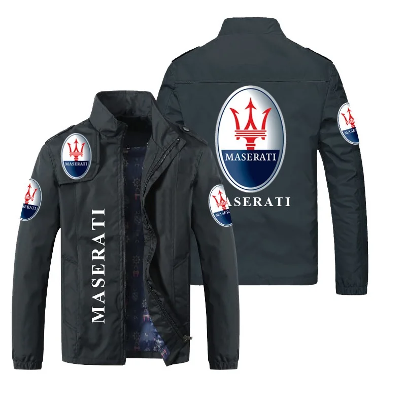 

2021 Spring and Autumn Men's Jacket Explosions Car LOGO Custom LOGO Men's Stand Collar Side Seam Pocket Business Casual Wear You