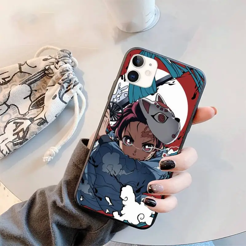 

Demon Slayer Phone Case for iPhone 12 11 mini pro XS MAX 8 7 6 6S Plus X 5S SE 2020 XR