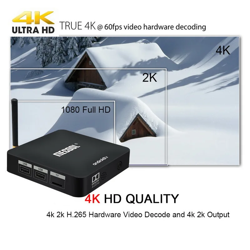 ТВ-приставка MECOOL KM8 A Android 9 0 2 ГБ 16 BT4.0 4K 4G Wi-Fi Smart TV Box медиаплеер | Электроника