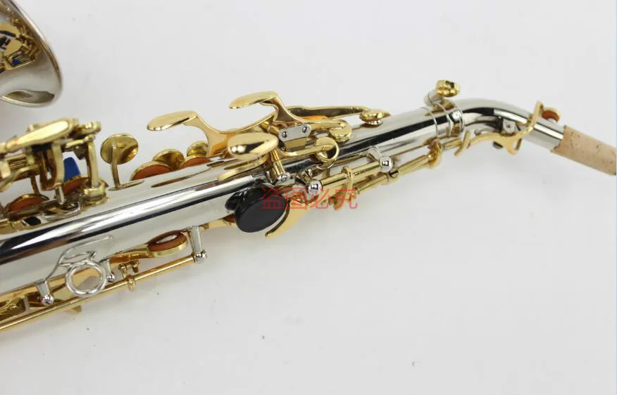 Сопрано-саксофон MARGEWATE никелевый корпус золотой ключ плоский сопрано Sax