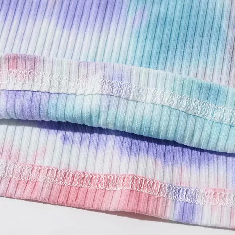 

Casual crop top T Shirt Elegant Long Sleeve Woman Tshirt High street Tie-dye thread knit Blouse Women Summer Vintage Streetwear