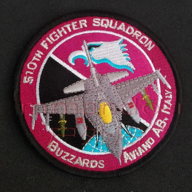 USAF 510th Fighter Buzzards Aviano AB. Италия Аппликации рюкзак сумки нашивки вышитый значок