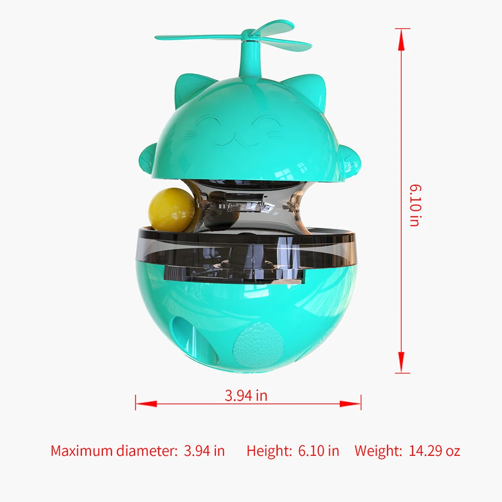 

Pet Toys Cat Leaking Food Ball Turntable Windmill Ball Whirling Toys For Cats Kitten Play Game Cat Interactive Toys Cat Supplies