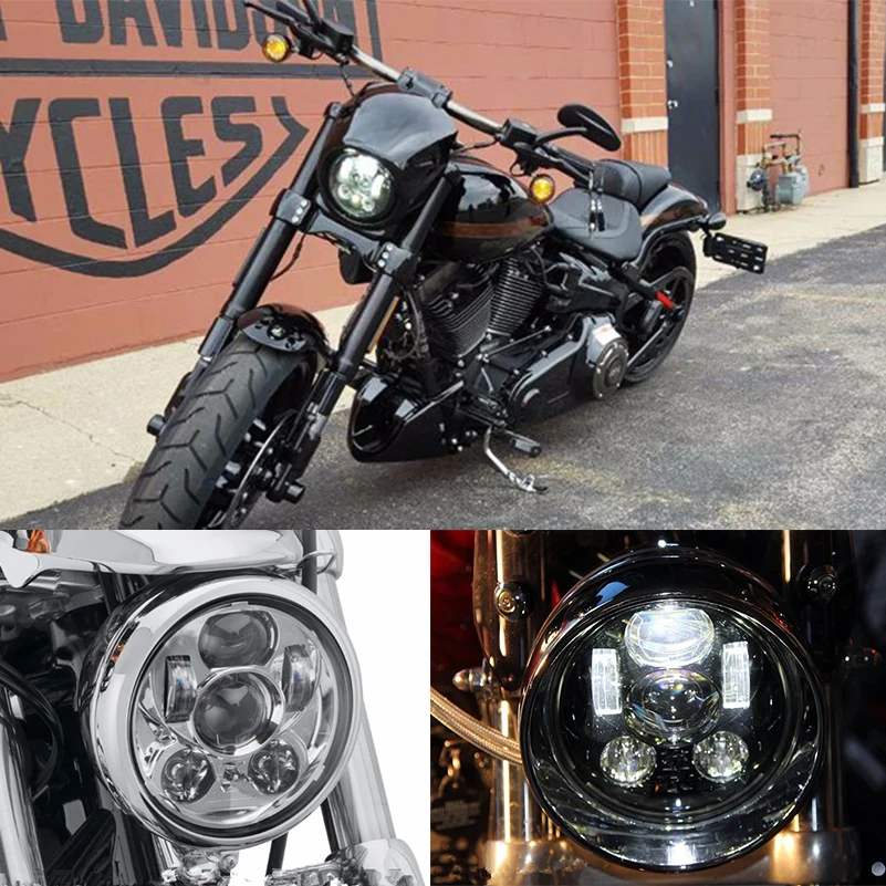 DOT Approved 5.75 Inch LED Headlights for Triumph Rocket iii 3 &amp Speed Triple Street 5 3/4&quot Headlamp For Iron 883 Dyna. |