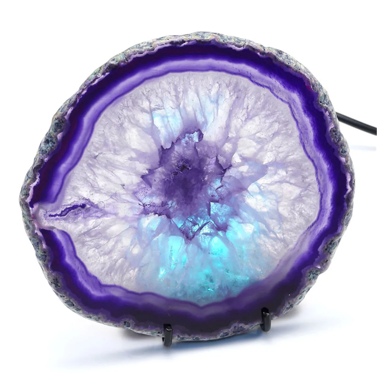 Ночник светильник Geode Druzy светодиодный с USB|Камни| |
