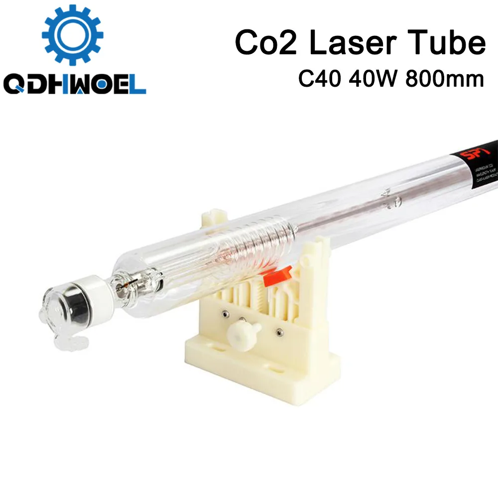 QDHWOEL SPT C40 800 мм 40 Вт Co2 лазерная трубка для CO2 лазерной гравировальной машины |