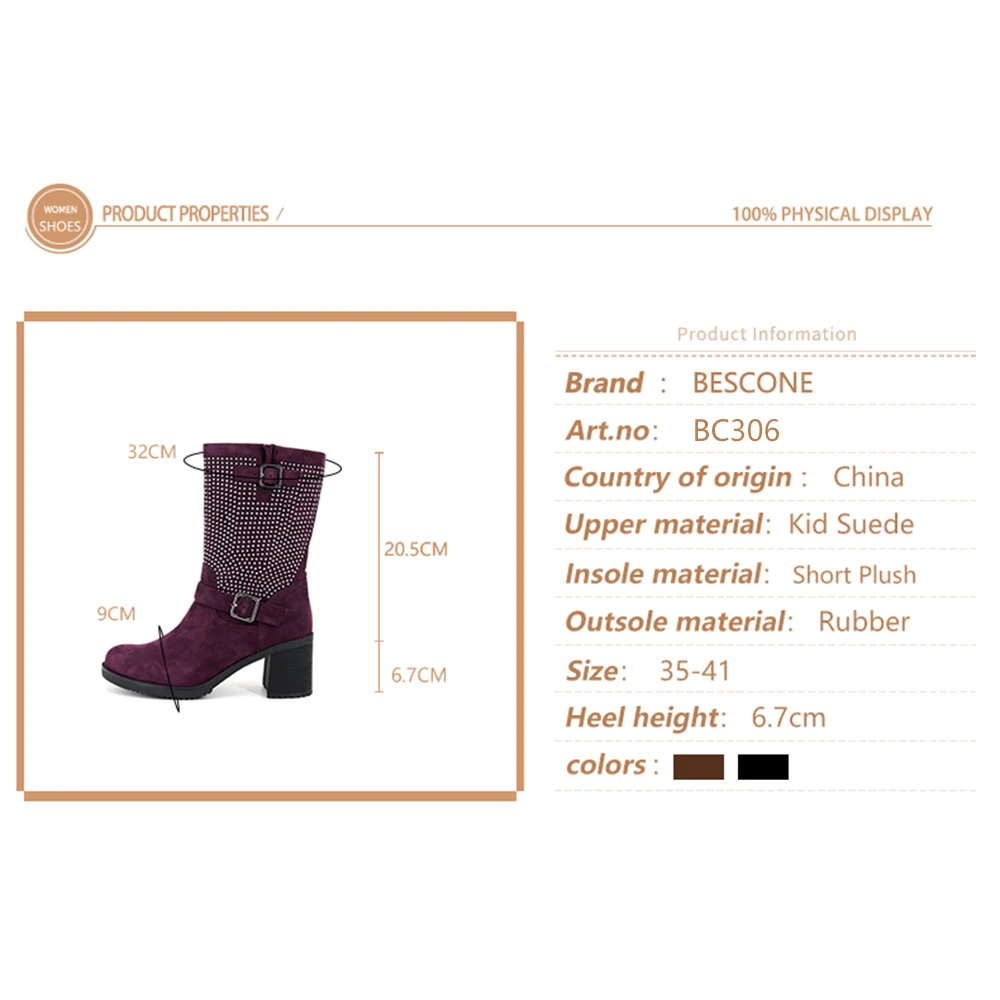 Женские ботинки на квадратном каблуке в горошек высоком 6 7 см | Обувь