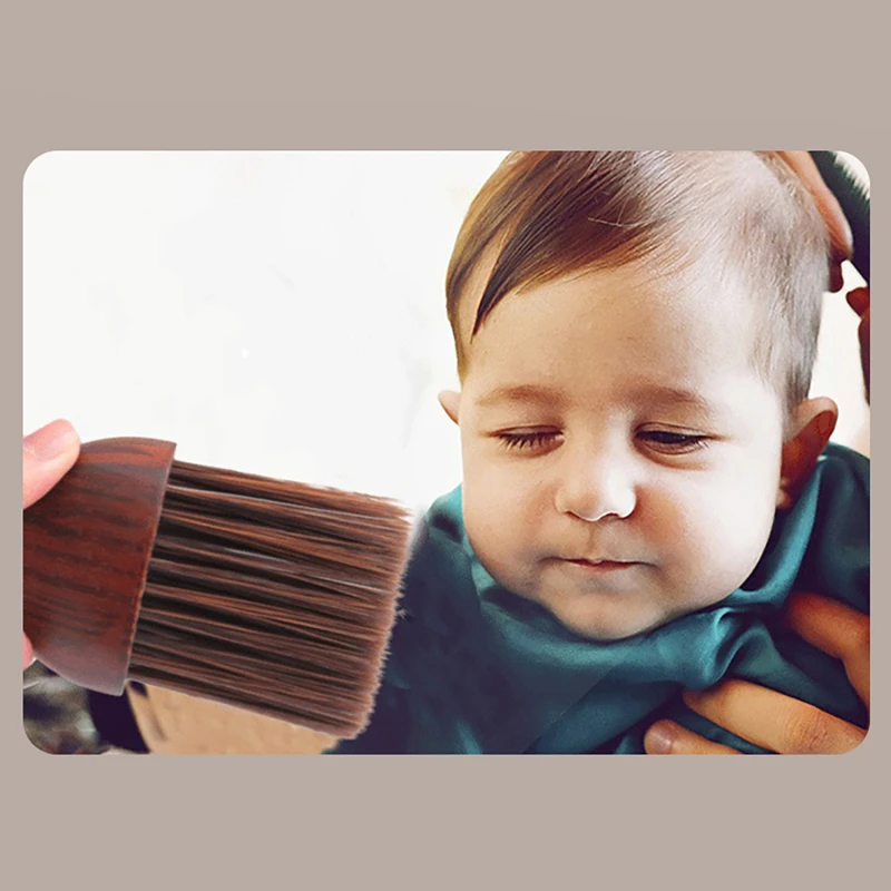 

Hairdresser Clean Rubber Wood Hair Brush Professional Cutting Hairdressing Tools Hair Soft Neck Duster Comfortable Hair Brushes