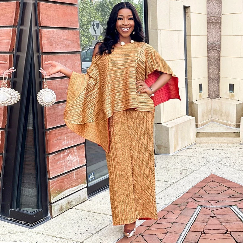 Комплект из 2 предметов юбка африканская одежда женские топы с косым вырезом