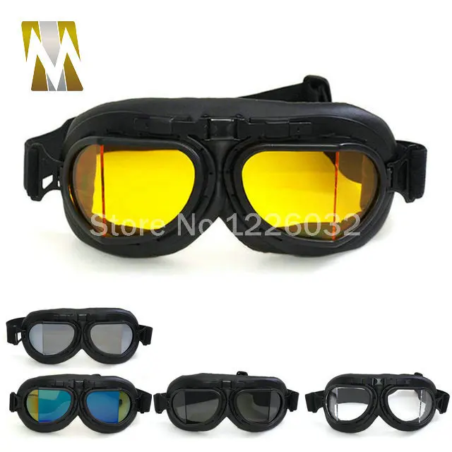 Черные солнцезащитные очки с янтарными линзами винтажные мотоциклетные