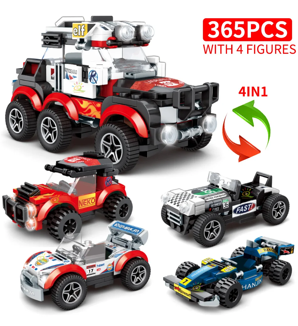 Городской скоростной чемпион строительные блоки гонка спортивный авто