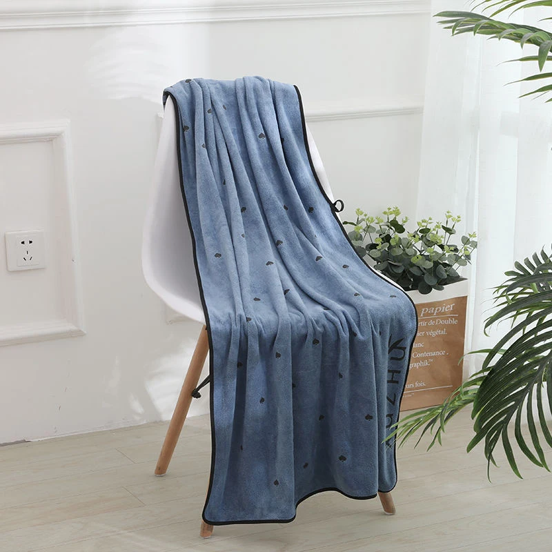 

Heart Print Microfiber Bath Towel Absorbent Large Towel Beach Towels Comfort Breathable Shower Towel 70*135cm Soft Home Supplie