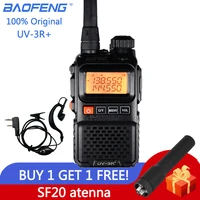 baofeng uv 3r plus walkie talkie dual band uv3r two way radio wireless cb ham radio fm hf transceiver uhf vhf uv 3r intercom