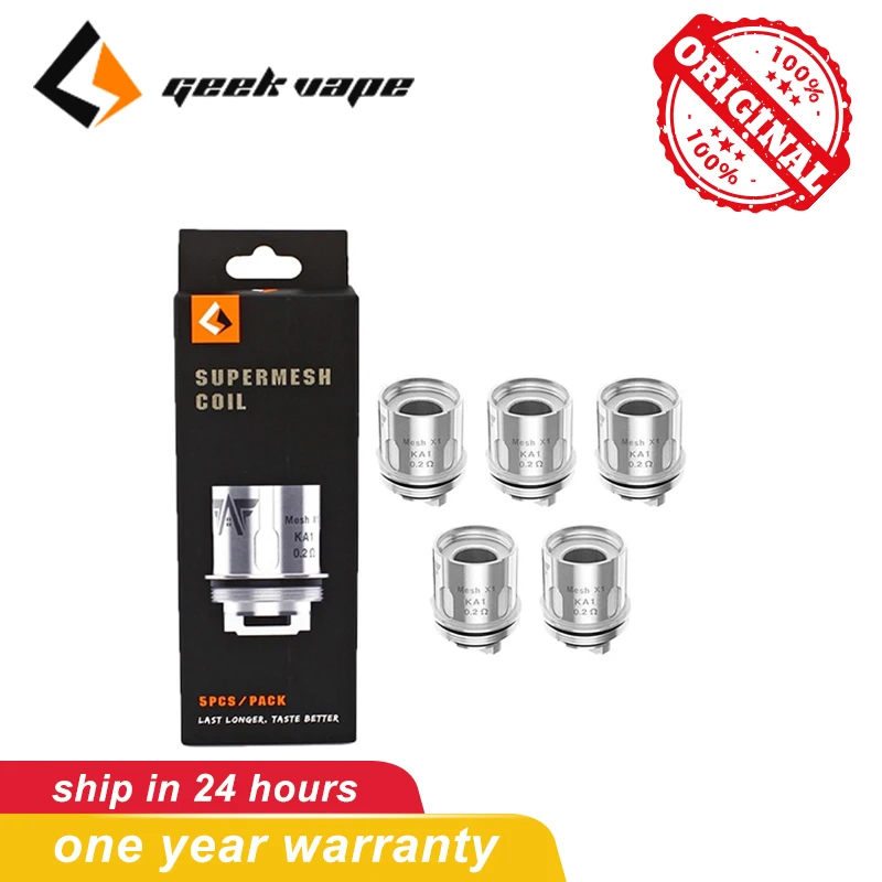 5 штук упак. оригинальная Супер Сетка Geekvape X1 катушка 0.2ohm электронные сигареты