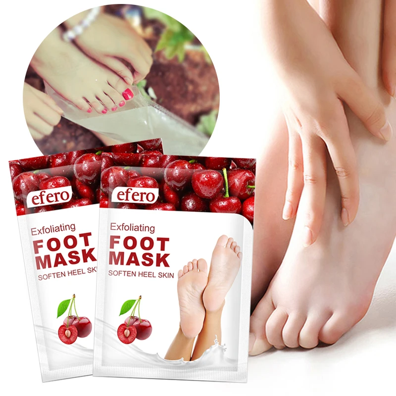 

EFERO 7Pack Foot Mask Peeling for Legs Feet Mask Scrub Exfoliating Socks for Pedicure Anti Crack Heel Remove Skin Foot Patch