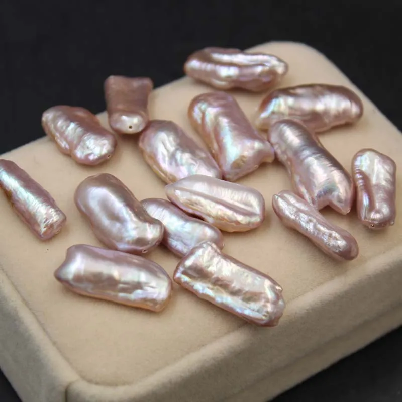 

5pcs/Lot Pink And Yellow Irregular Freshwater Pearl Beads For Jewelry Making Diy Earrings Necklace Jewelry For Women 11*22mm