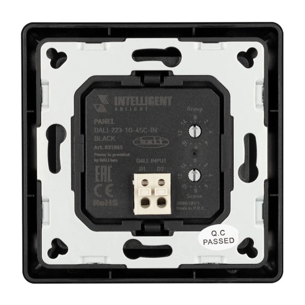 INTELLIGENT ARLIGHT Панель DALI-223-1G-4SC-IN-BLACK (BUS только сцены) (I -) | Освещение