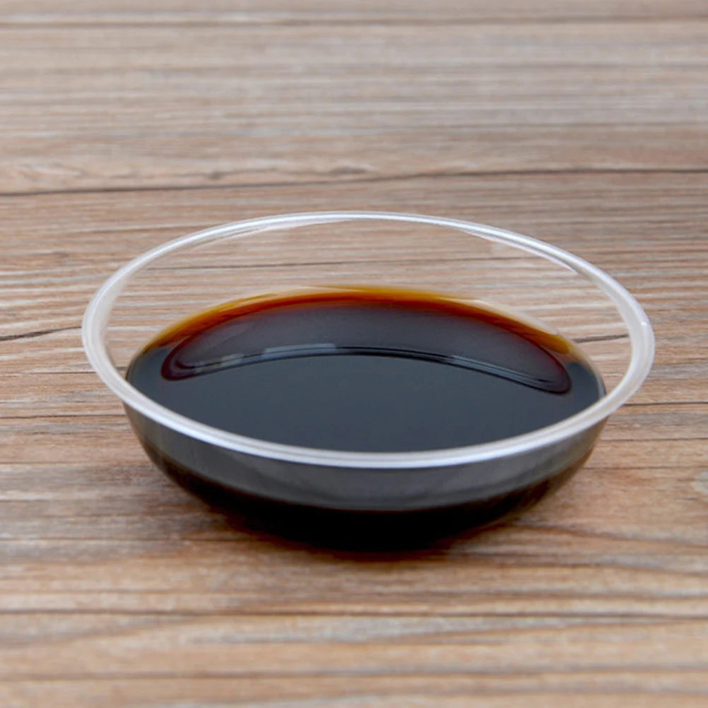 Одноразовые тарелки миски для соуса пластиковые уксуса окуня приправ