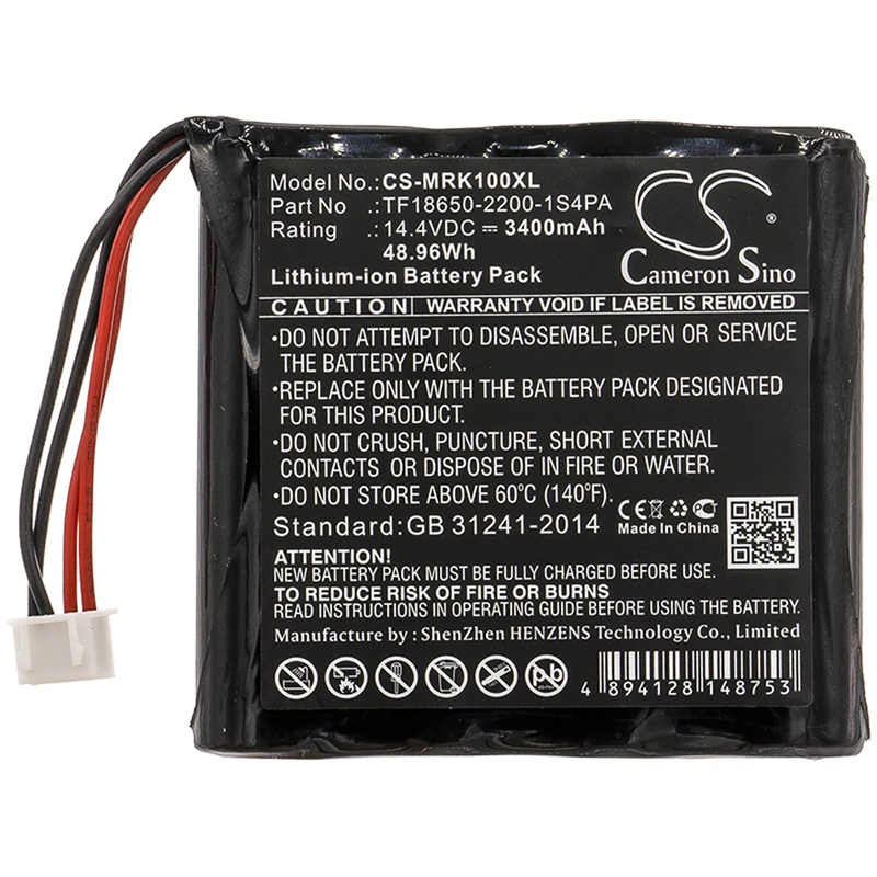

Cameron Sino 3400mAh Battery for Marshall Kilburn , TF18650-2200-1S4PA